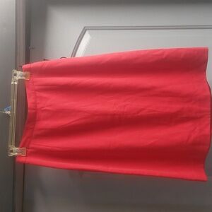 Adolfo Vibrant Red Pencil Skirt Lined Sz 10